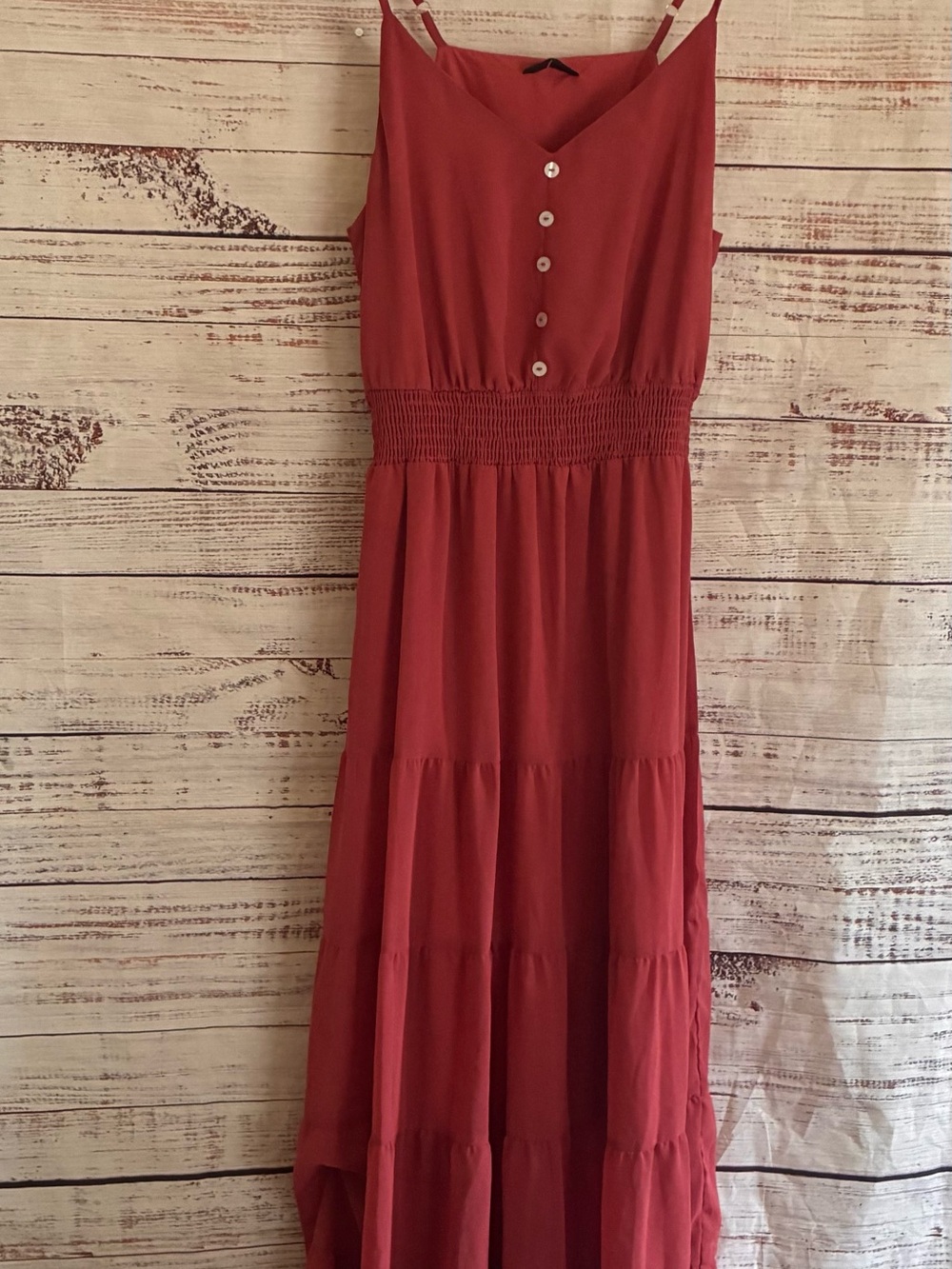 NWT PrettyGarden Women’s Maxi Dress with Button Front Medium